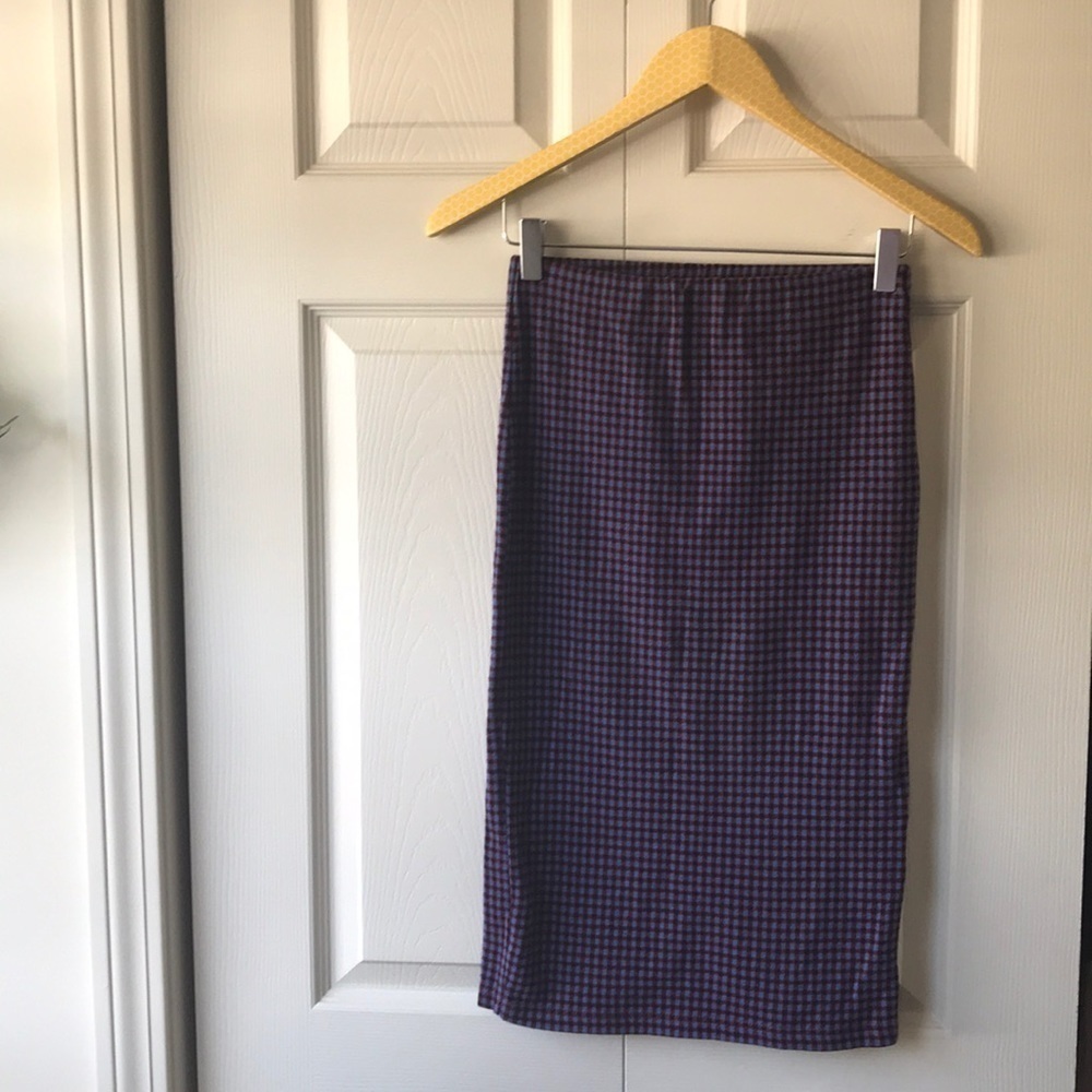 Topshop plaid wiggle skirt